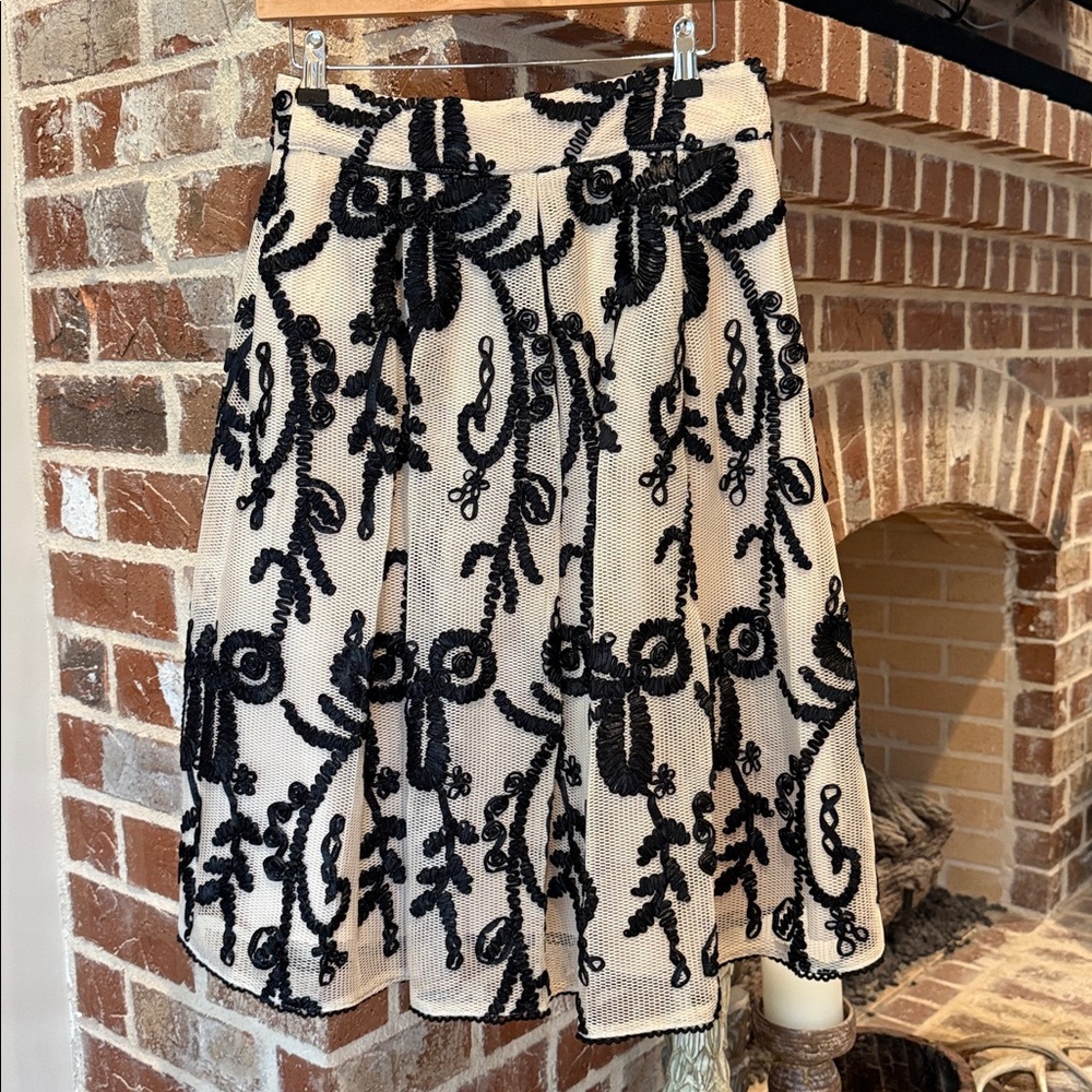 Anthropologie x dRA Los Angeles Embroidered Tulle Skirt